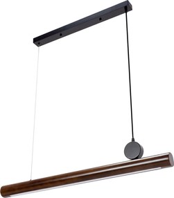 Toolight - LED stropná lampa APP969-1CP, hnedá-čierna mriežka, OSW-07002