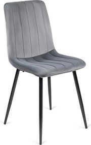 Čalouněná jídelní židle IBIS šedá