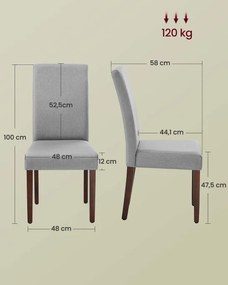 Set dvoch jedálenských stoličiek KDC158G01 (2 ks)