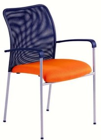 OFFICE PRO Konferenčná rokovacia stolička TRITON NET oranžová