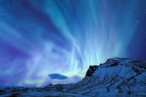 Samolepiaca fototapeta severské polárne svetlo - 450x300