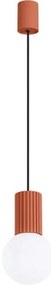 Sollux SL.1729 - Luster na lanku HALO 1xG9/8W/230V pr. 12 cm oranžová