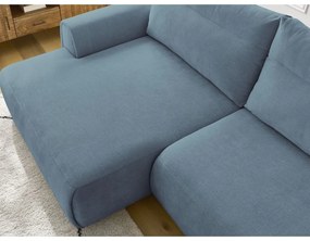 Modrá rohová pohovka Aden – Bobochic Paris