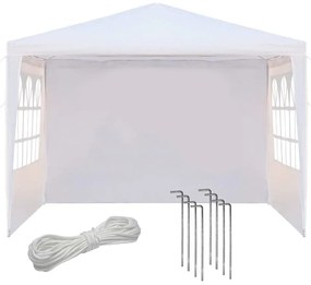 Párty stan v bielej farbe, 3 rôzne veľkosti, 3x3