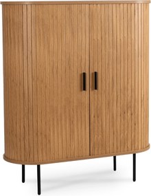 Komoda Trish 100 cm dub prírodný/čierna