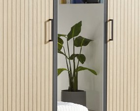 Šatníková skriňa Laurie, 120 cm, grafit/dub