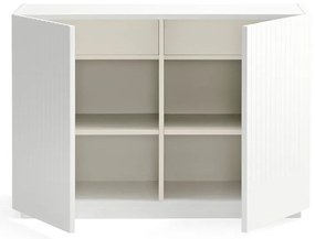 Biela nízka komoda 100x70 cm Doric – Teulat