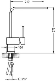 ALVEUS 1134826 - Drezová batéria LAGUNA 28,6 cm lesklý chróm