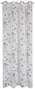 ZÁCLONA NA KRÚŽKOCH BESSY 140X250 CM VZOROVANÁ