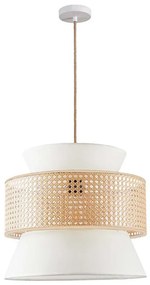 Luster na lanku GRENADA 1xE27/20W/230V pr. 40 cm béžová