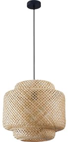 Luster na lanku BERTA 1xE27/20W/230V pr. 40 cm bambus