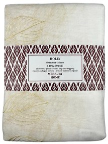 Záclona na páske Holly polyester ecru 140x260 Merkury Home II/22