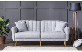 Rozkladacia dvojmiestná sedačka KITO sivá