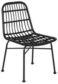 Záhradná stolička Wendats (čierna) . Akcia -20%. Vlastná spoľahlivá doprava až k Vám domov. 1119311
