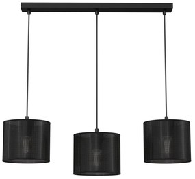 Luster na lanku LOFT SHADE 3xE27/60W/230V čierna