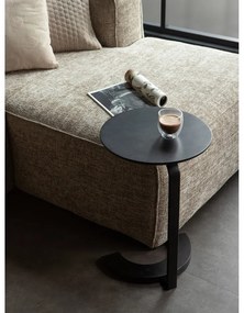 Čierny odkladací stolík z mangového dreva WOOOD Floor