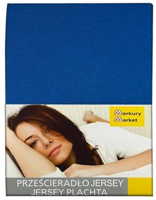 Prestieradlo jersey s gumičkou 160x200 námornícka modrá 29