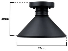 Westinghouse 61238 - Vonkajšie stropné svietidlo WALTER 1xE27/60W/230V IP44