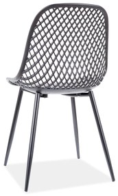 Čierna plastová stolička CORRAL A