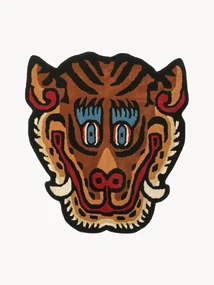 Ručne tkaný vlnený koberec Tiger Face