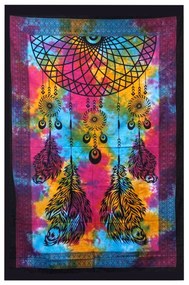 Bavlnená prikrývka na posteľ - Lapač snov (jednolôžková)