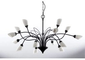 Jupiter 2057 - Luster na reťazi GLORIOSA 15xG9/14W/230V čierny