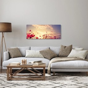 Obraz - Lúka s kvetmi (120x50 cm)