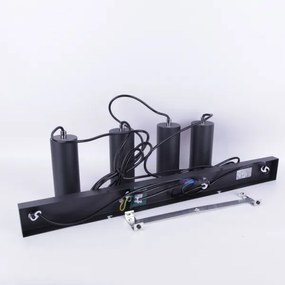 Globo 57911-4HB - Luster na lanku ROBBY 4xGU10/35W/230V čierna