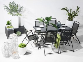 Záhradný jedálenský stôl 140 x 80 LIVO Beliani