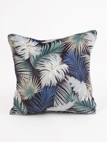 Obliečka na vankúš mikroplyš Digital 40 × 40 cm - Taisa zeleno/modrá