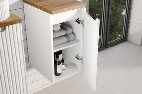 Závěsná koupelnová skříňka Nova White 81-30-1D bílá