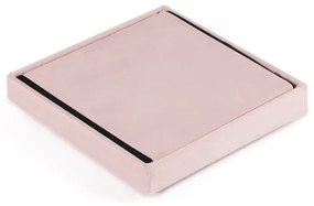 Skladacia taburetka M zamatová, ružová