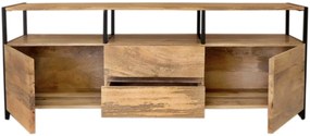 furniture-nabytek.cz - TV stolík masív kov a dreva mango 160x60x45