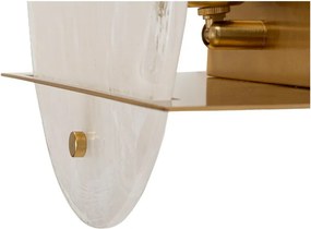 Sklenené nástenné svietidlo v zlatej farbe Portlan – Mauro Ferretti