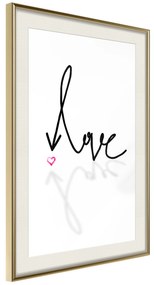 Artgeist Plagát - This is Love [Poster] Veľkosť: 20x30, Verzia: Zlatý rám s passe-partout