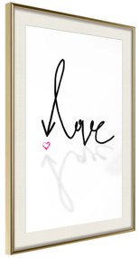 Artgeist Plagát - This is Love [Poster] Veľkosť: 40x60, Verzia: Zlatý rám s passe-partout