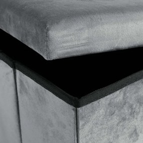 Úložná taburetka DIEGO M grafitová