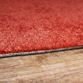 ITC, Metrážny koberec Serenade 316, na mieru, šíře 4m, oranžová, filc, obývacia izba