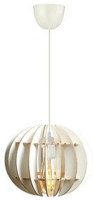 Luster na lanku 1xE27/60W/230V biela pr. 20 cm