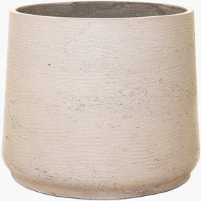 Kvetináč TROPICO, sklolaminát, výška 38 cm, béžová