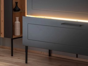 Umývadlová skrinka Madera 854 2S dub artisan/grafit