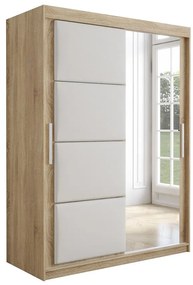 Skriňa Tapi 150 Dub Sonoma/Biela ekokoža