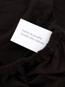 Jersey plachta Classic 180 × 200 cm - tmavo hnedá