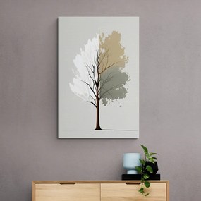 Obraz minimalistický viacfarebný strom - 80x120