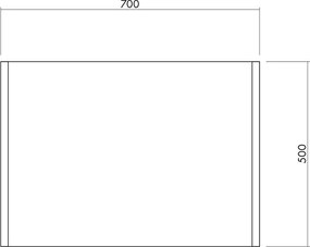 Textilná rohožka 50x70 cm Dei – noo.ma