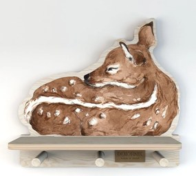 Polička do detskej izby ospalý jeleň