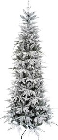 Umelý vianočný stromček 3D Jedľa Biela Štíhla 180cm