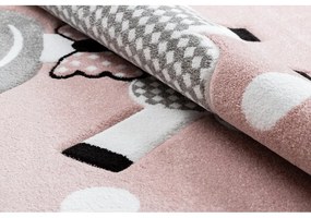 Dywany Łuszczów Detský kusový koberec Petit Dolly sheep pink - 140x190 cm