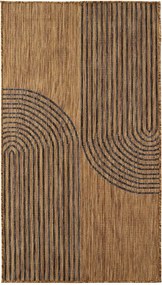 Čierny/hnedý vnútorný a vonkajší koberec 80x150 cm Mira 1453 – Ayyildiz Carpets