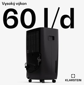 Klarstein DryFy Pro Connect 60 Smart, Odvlhčovač, WiFi, Kompresia, 60l/24h, 45-65 m²